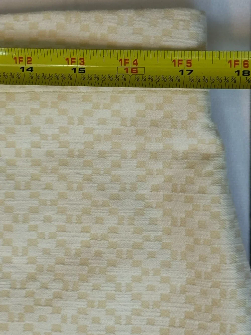 J.Crew Yellow Cream Geometric Jacquard Pencil Skirt Size 12 Lined Workwear